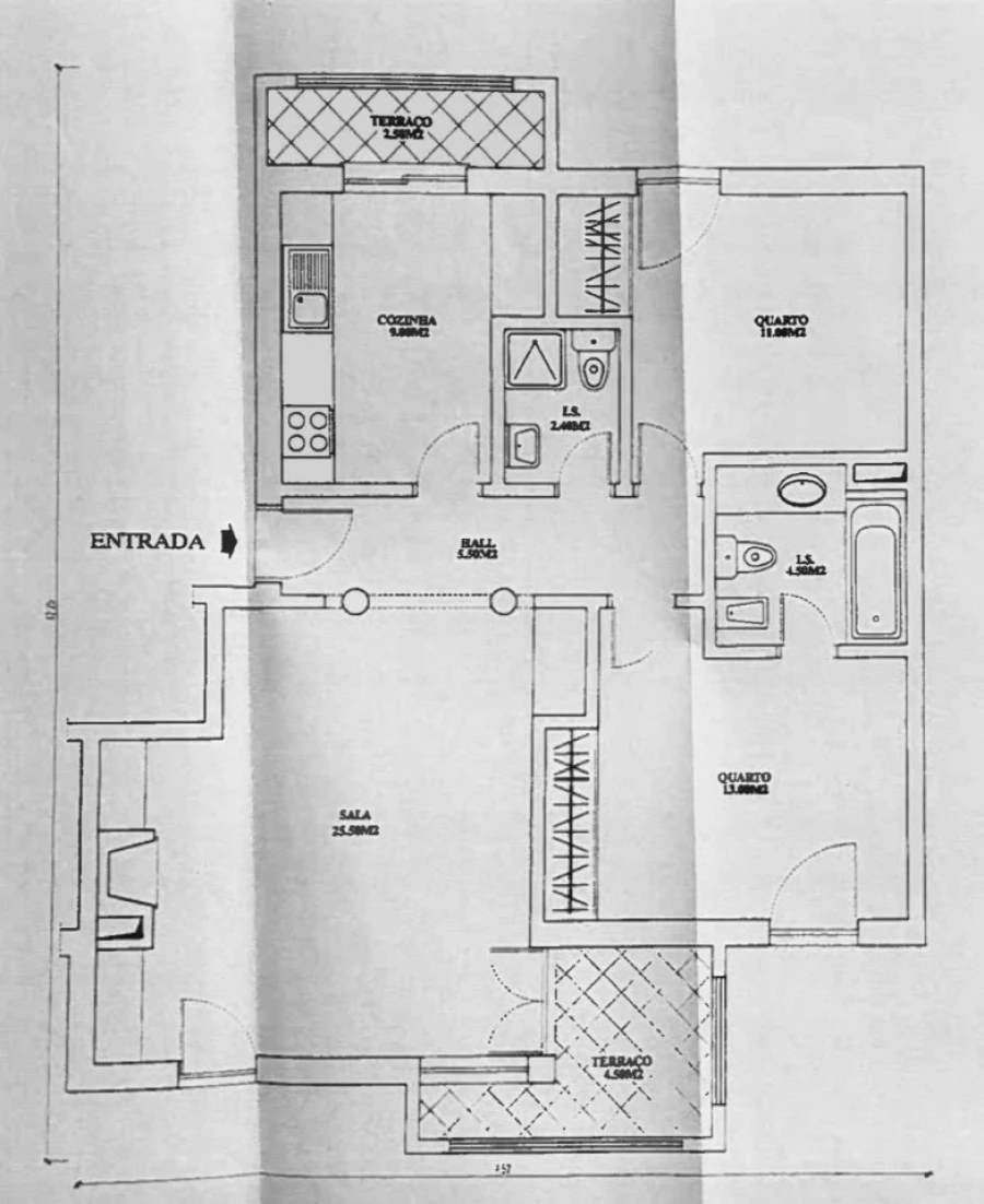 Apartamento T2 para Venda em Sesimbra (Santiago) Planta 1