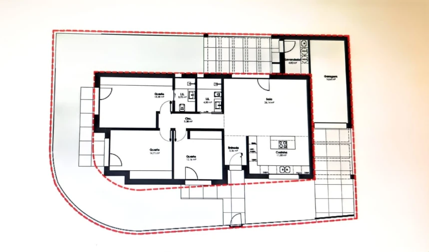 Moradia T3 para Venda em Fernao Ferro Planta 1