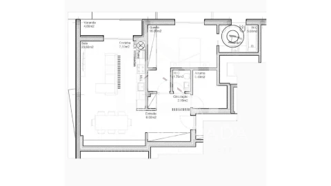Apartamento T1 para Venda em Canelas