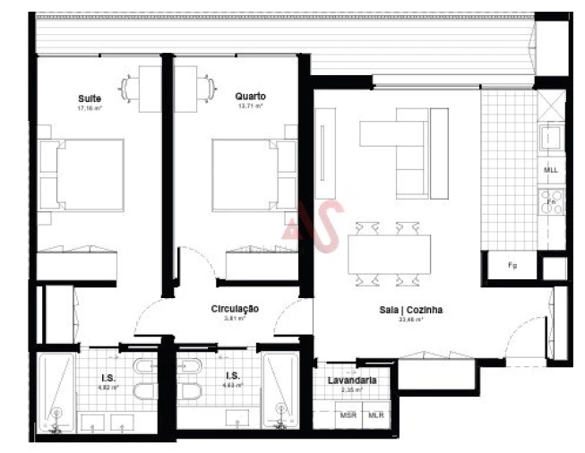 Apartamento T2 para Venda em Espinho Foto 20