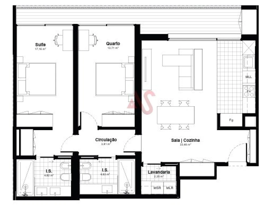 Apartamento T2 para Venda em Espinho Foto 20