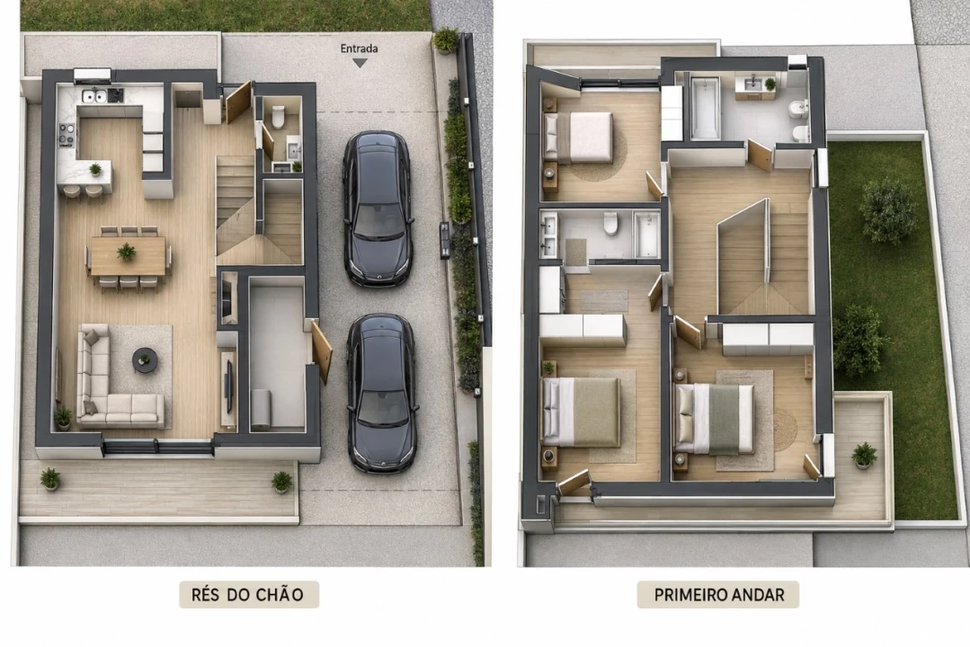 Moradia T3 para Venda em Recardães e Espinhel Planta 4