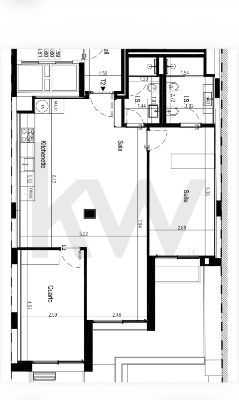 Apartamento T2 para Arrendamento em Avenidas Novas