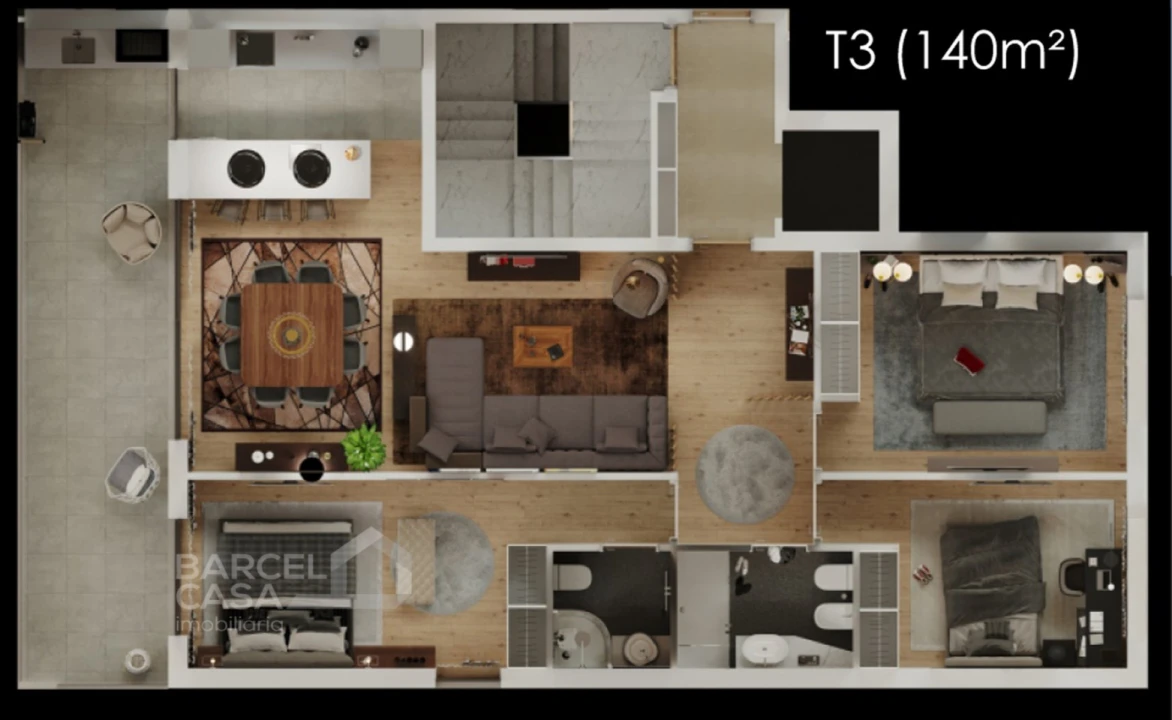 Apartamento T3 para Venda em Celeirós, Aveleda e Vimieiro Foto 12