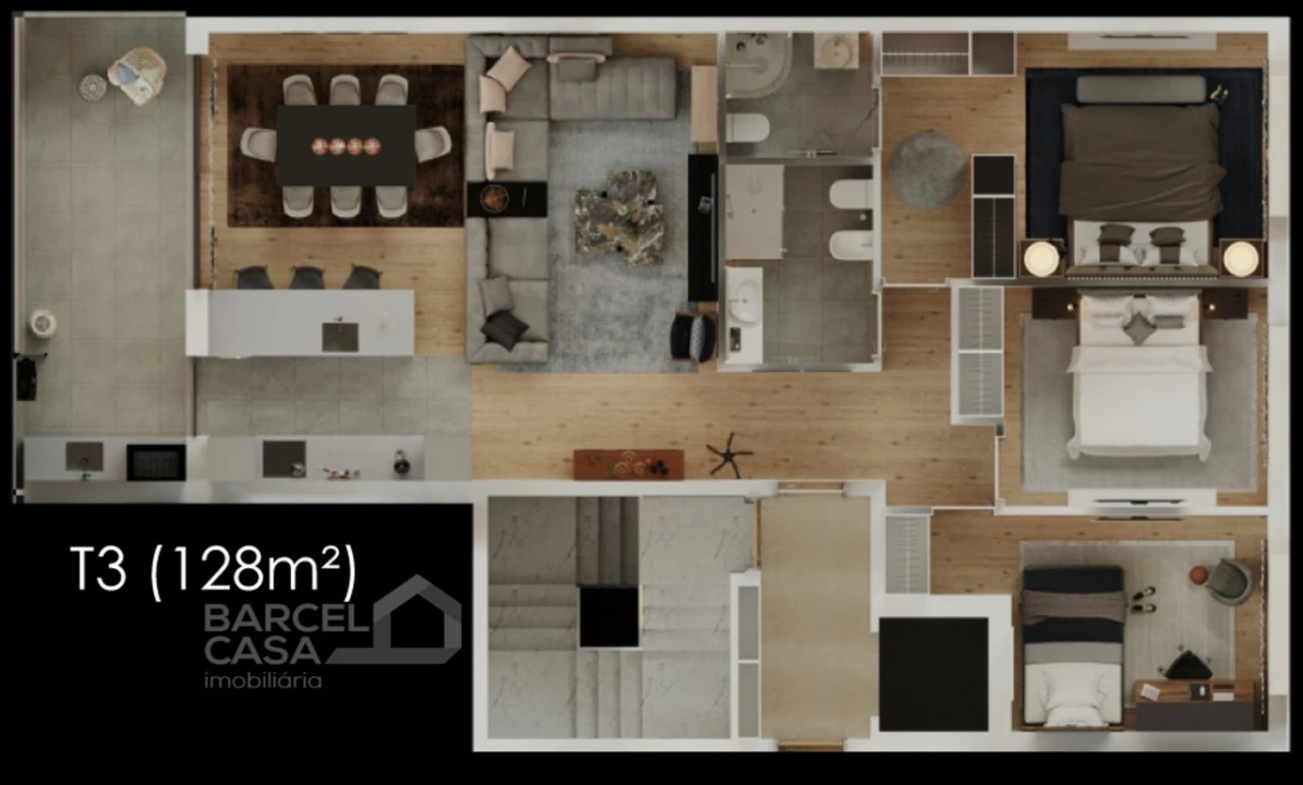 Apartamento T3 para Venda em Celeirós, Aveleda e Vimieiro Foto 13