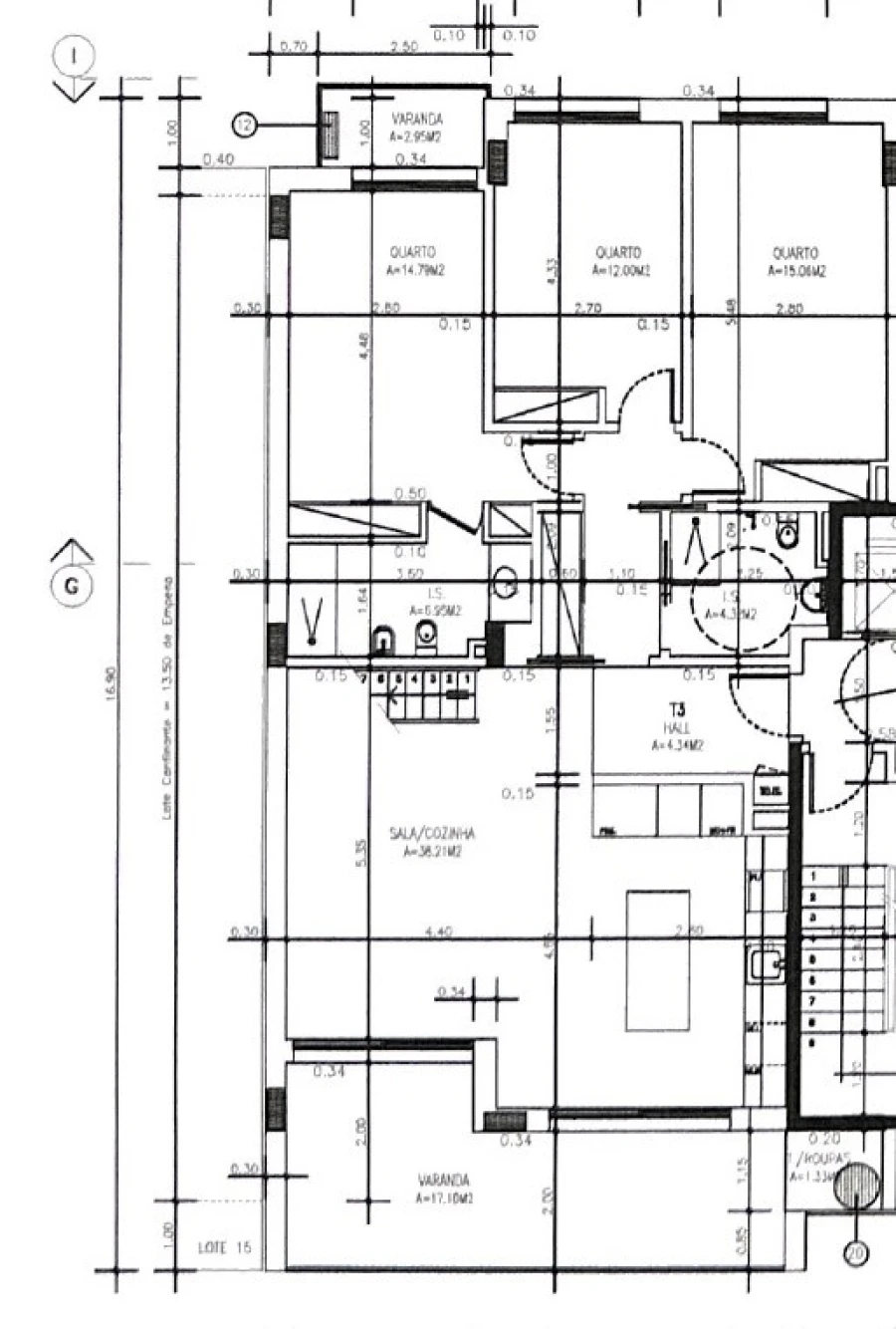 Apartamento T3 para Venda em Montijo e Afonsoeiro Planta 1