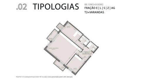 Apartamento T2 para Venda em Baguim do Monte (Rio Tinto)