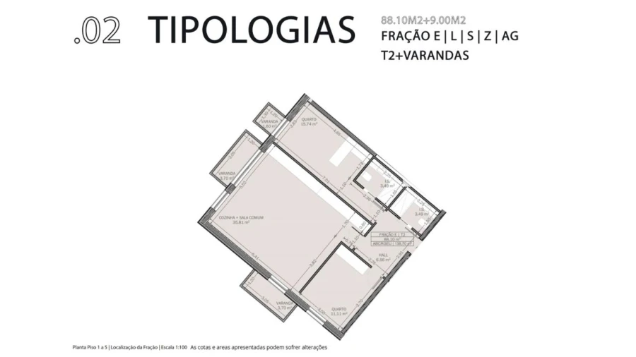 Apartamento T2 para Venda em Baguim do Monte (Rio Tinto) Foto 28