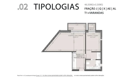 Apartamento T1 para Venda em Baguim do Monte (Rio Tinto)