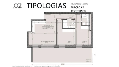 Apartamento T2 para Venda em Baguim do Monte (Rio Tinto)