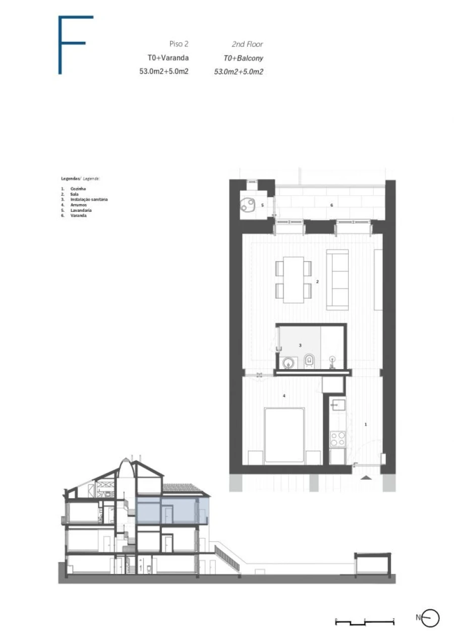 Apartamento T1 para Venda em Cedofeita, Santo Ildefonso, Sé, Miragaia, São Nicolau e Vitória Planta 1