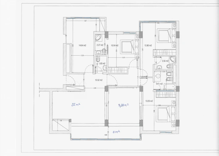 Apartamento T4 para Venda em Olivais Planta 1