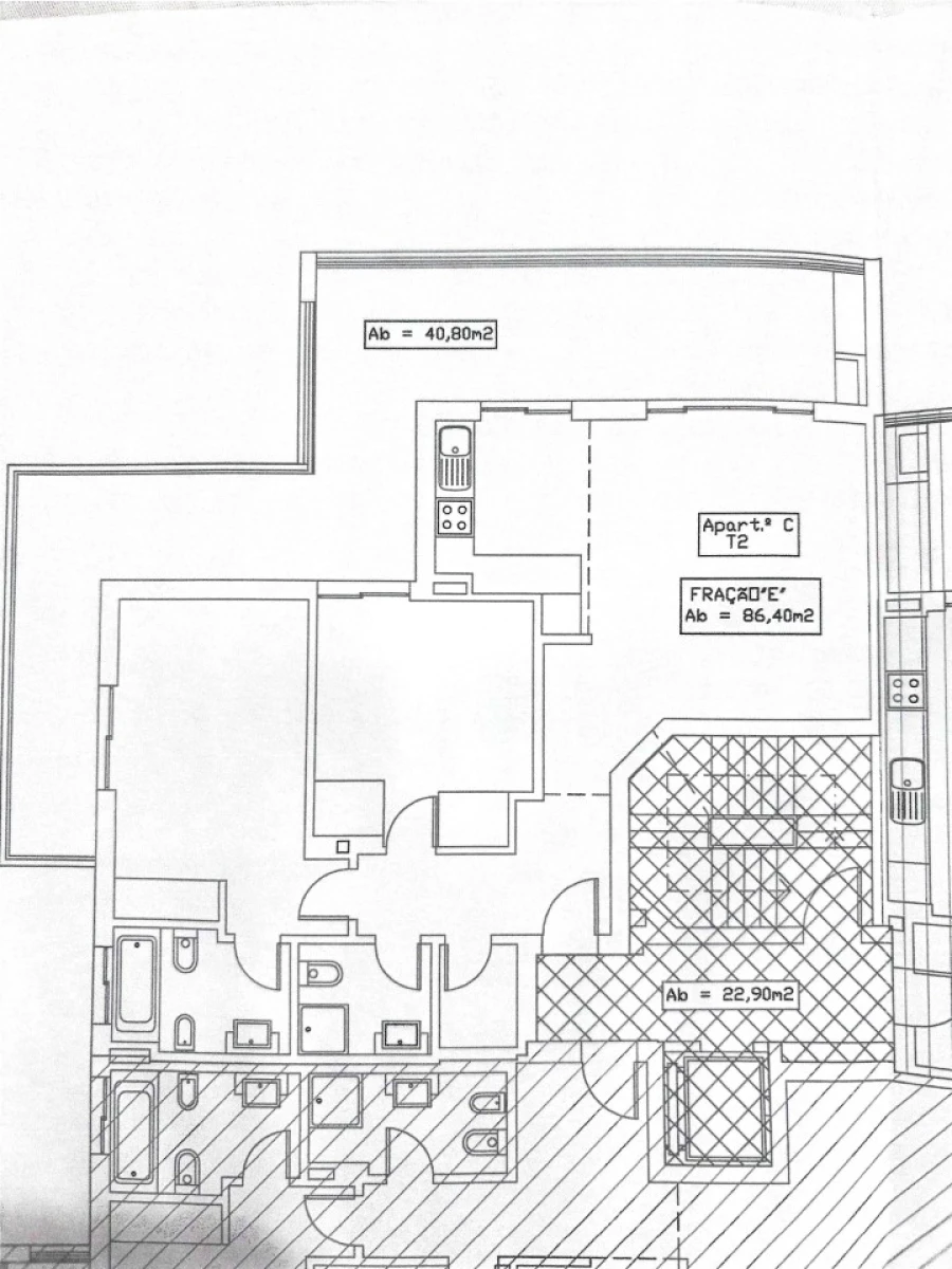 Apartamento T2 para Venda em Portimão Planta 1