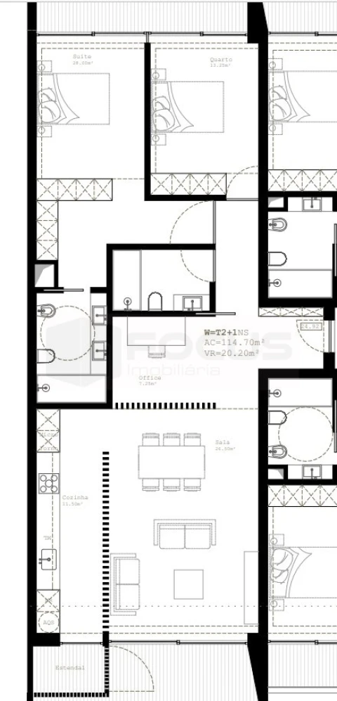 Apartamento T2 para Venda em Glória e Vera Cruz