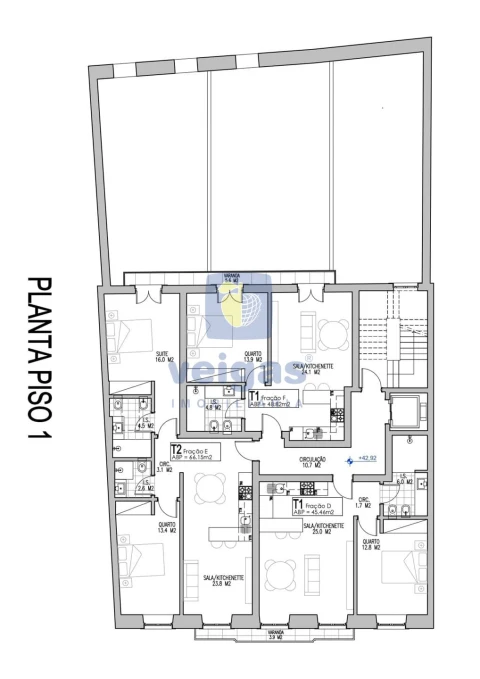 Apartamento T1 para Arrendamento em Arroios