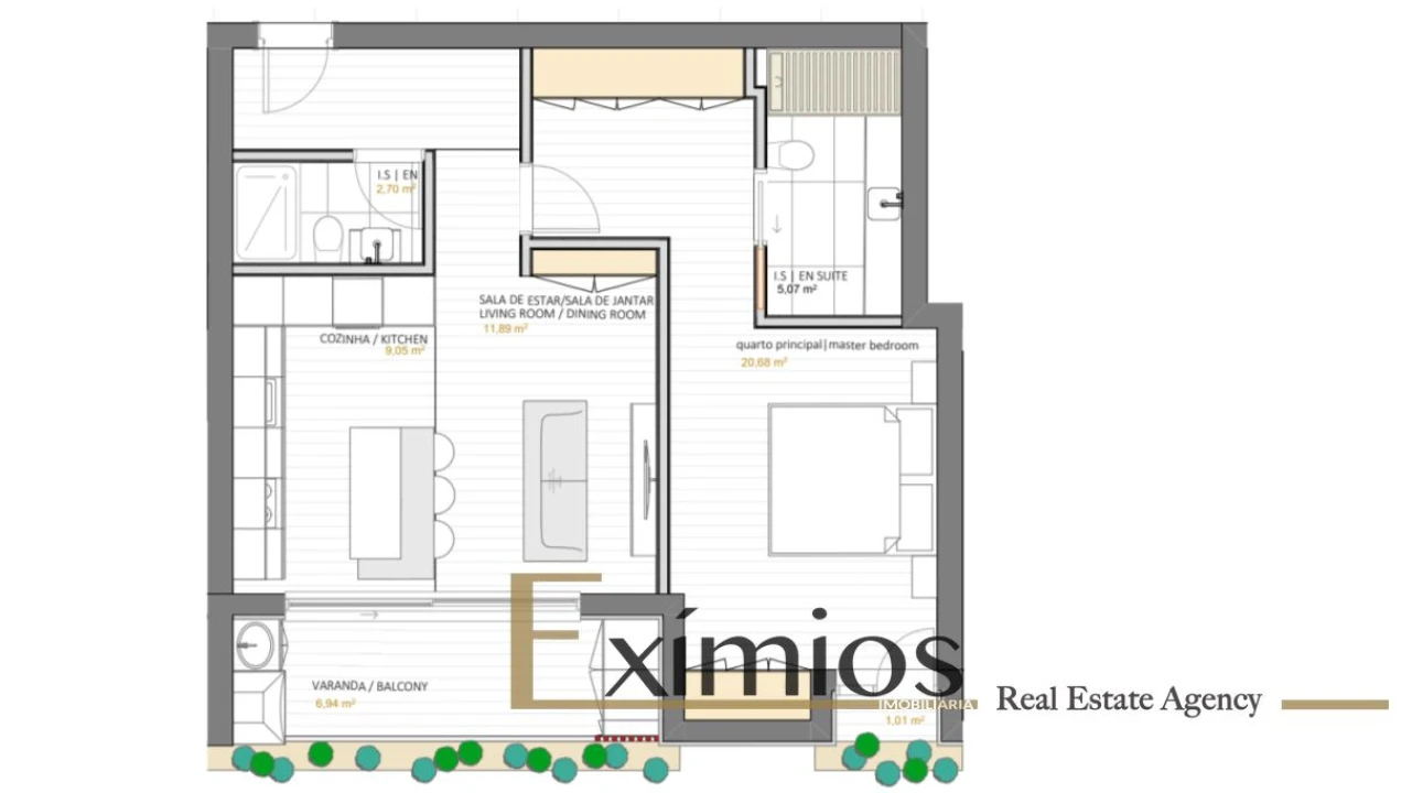 Apartamento T1 para Venda em Portimão Foto 33