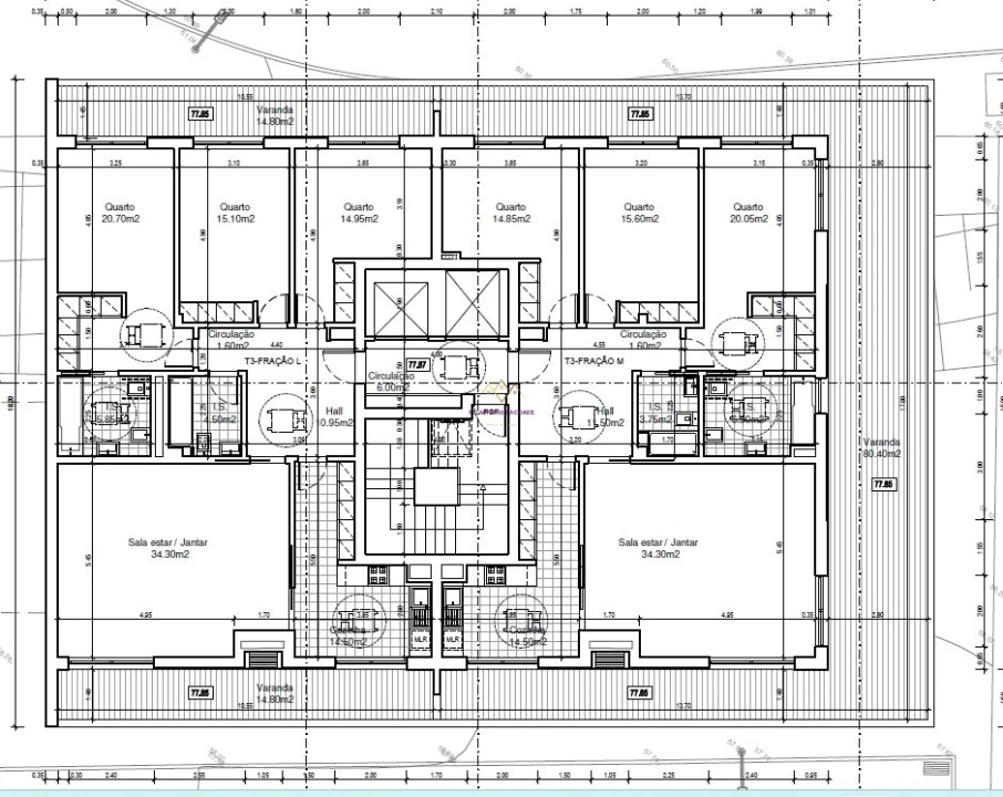 Apartamento T3 para Venda em Alverca do Ribatejo e Sobralinho Planta 2