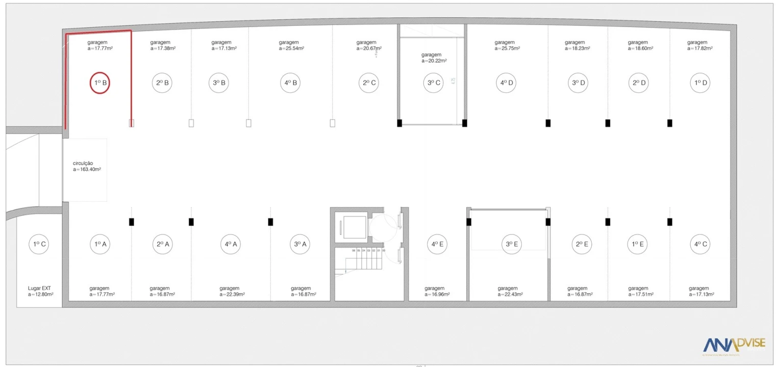 Apartamento T2 para Venda em Viseu Planta 3