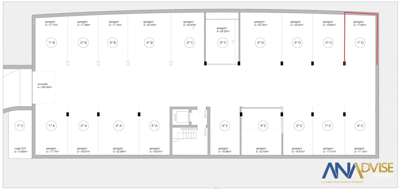 Apartamento T2 para Venda em Viseu Planta 3