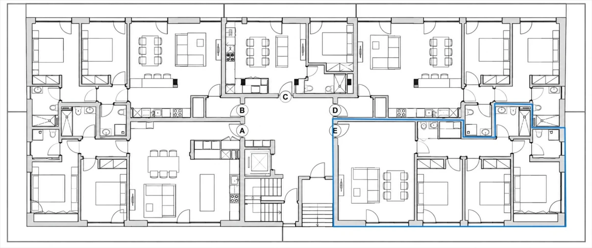 Apartamento T3 para Venda em Viseu Planta 1