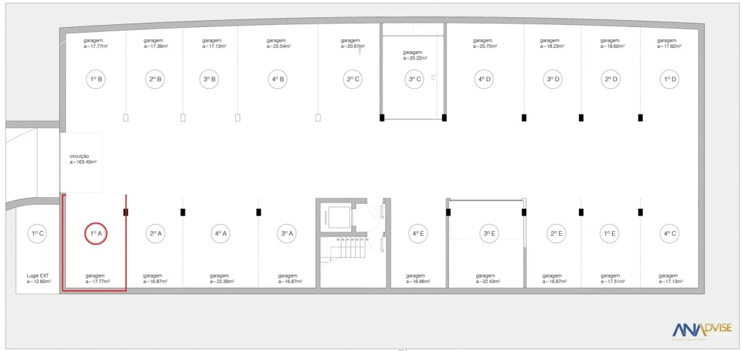 Apartamento T2 para Venda em Viseu Planta 3