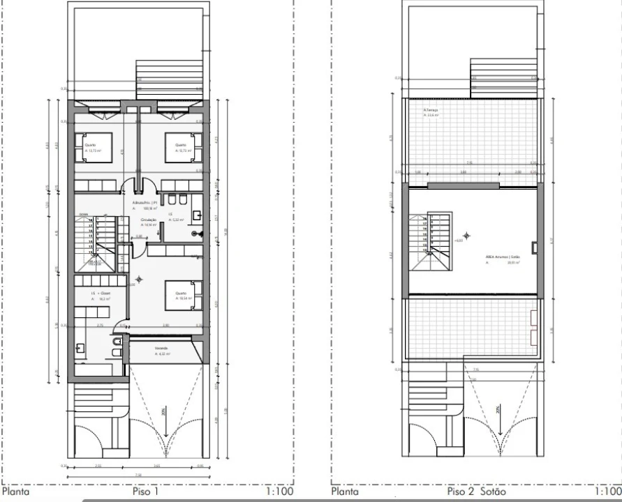 Moradia T2 para Venda em Atalaia e Alto Estanqueiro-Jardia Planta 2