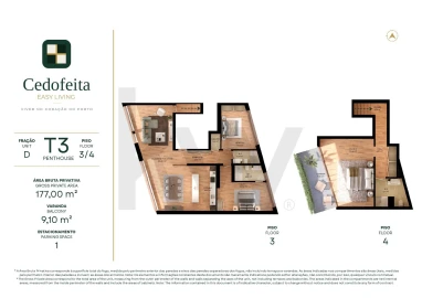 Apartamento T3 para Venda em Cedofeita, Santo Ildefonso, Sé, Miragaia, São Nicolau e Vitória