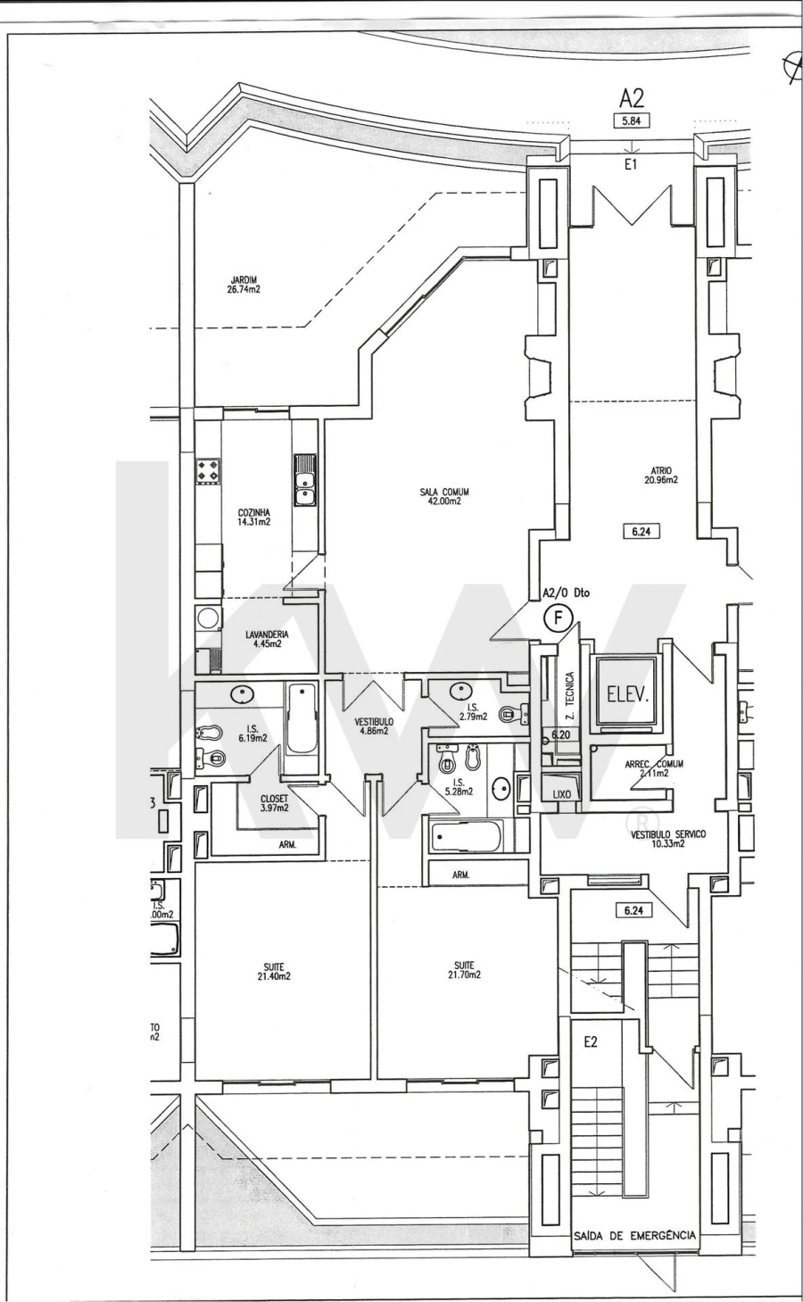 Apartamento T2 para Venda em Olivais Planta 2