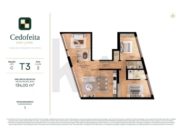 Apartamento T3 para Venda em Cedofeita, Santo Ildefonso, Sé, Miragaia, São Nicolau e Vitória