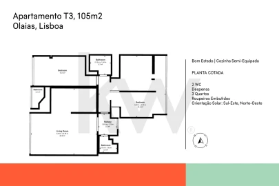 Apartamento T3 para Venda em Beato