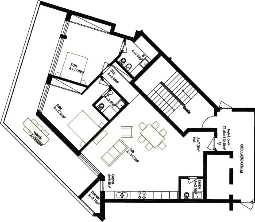 Apartamento T2 para Venda em Carcavelos e Parede Foto 21