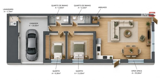 Apartamento T2 para Venda em Montijo e Afonsoeiro