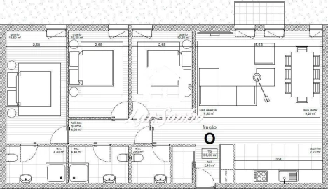 Apartamento T3 para Venda em Tamel (São Verissimo)