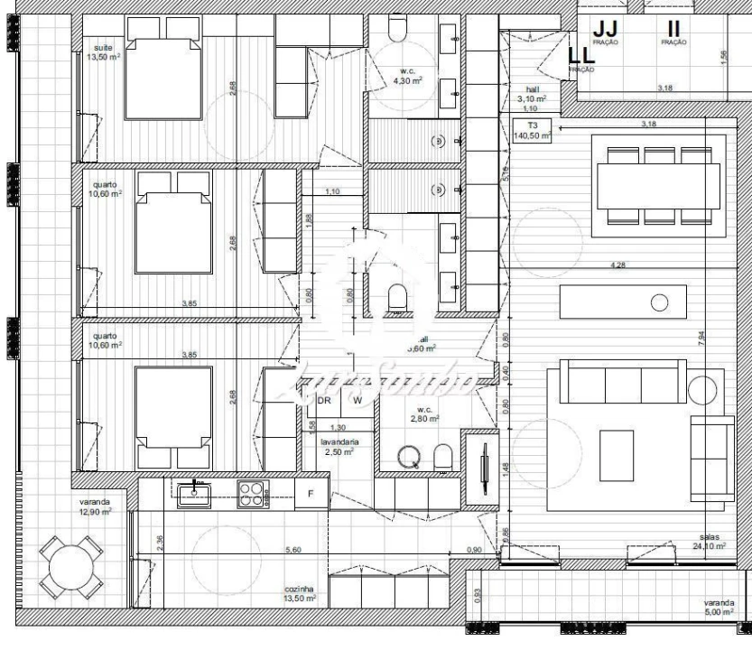 Apartamento T3 para Venda em Galegos (Santa Maria) Foto 5