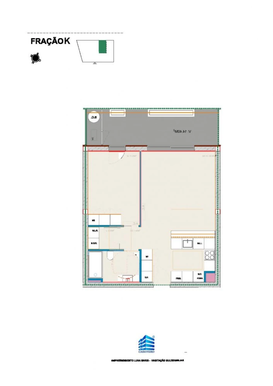 Apartamento T1 para Venda em Gafanha da Nazaré Planta 1