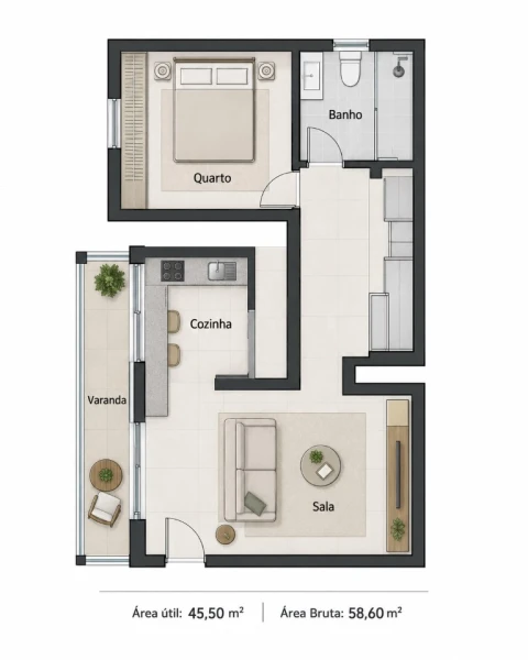 Apartamento T1 para Venda em Cascais e Estoril