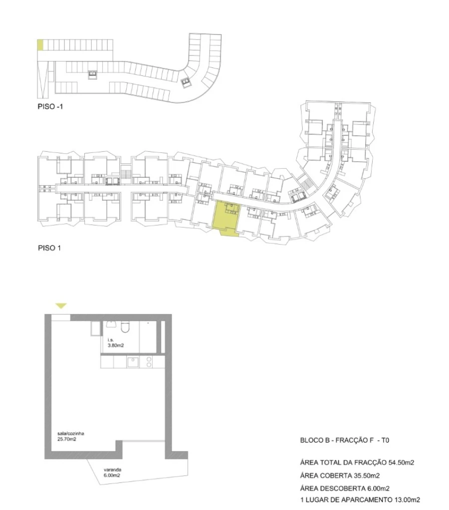 Apartamento para Venda em Fânzeres e São Pedro da Cova Planta 1