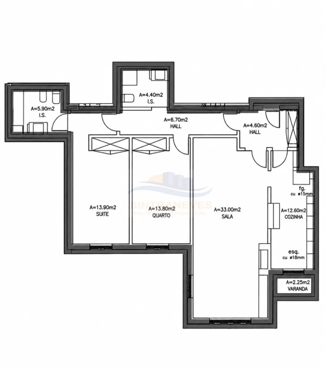 Apartamento T2 para Venda em Milharado Foto 27