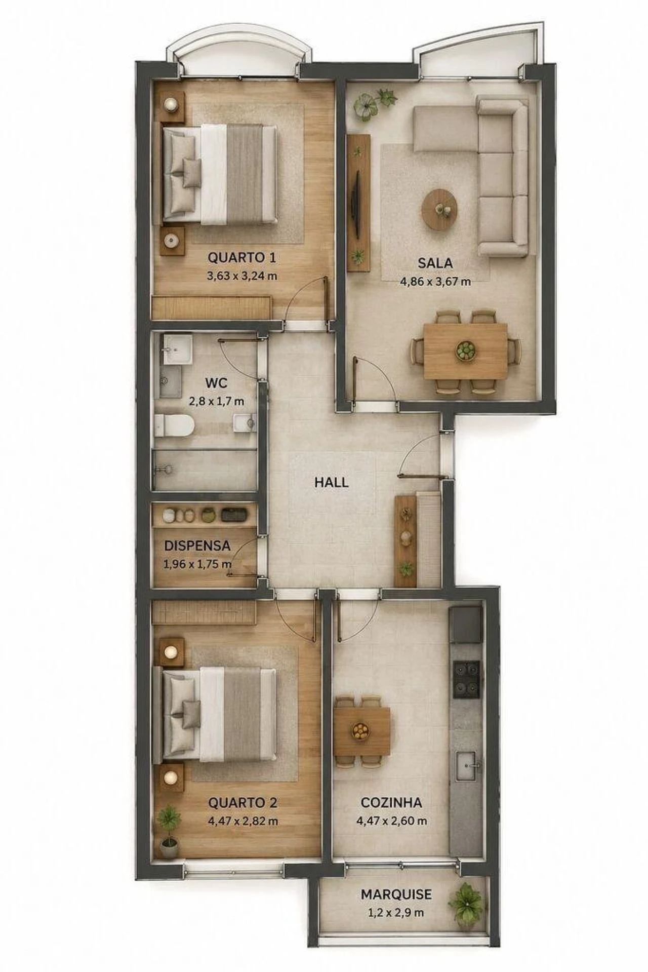 Apartamento T2 para Venda em Miranda do Corvo Foto 25