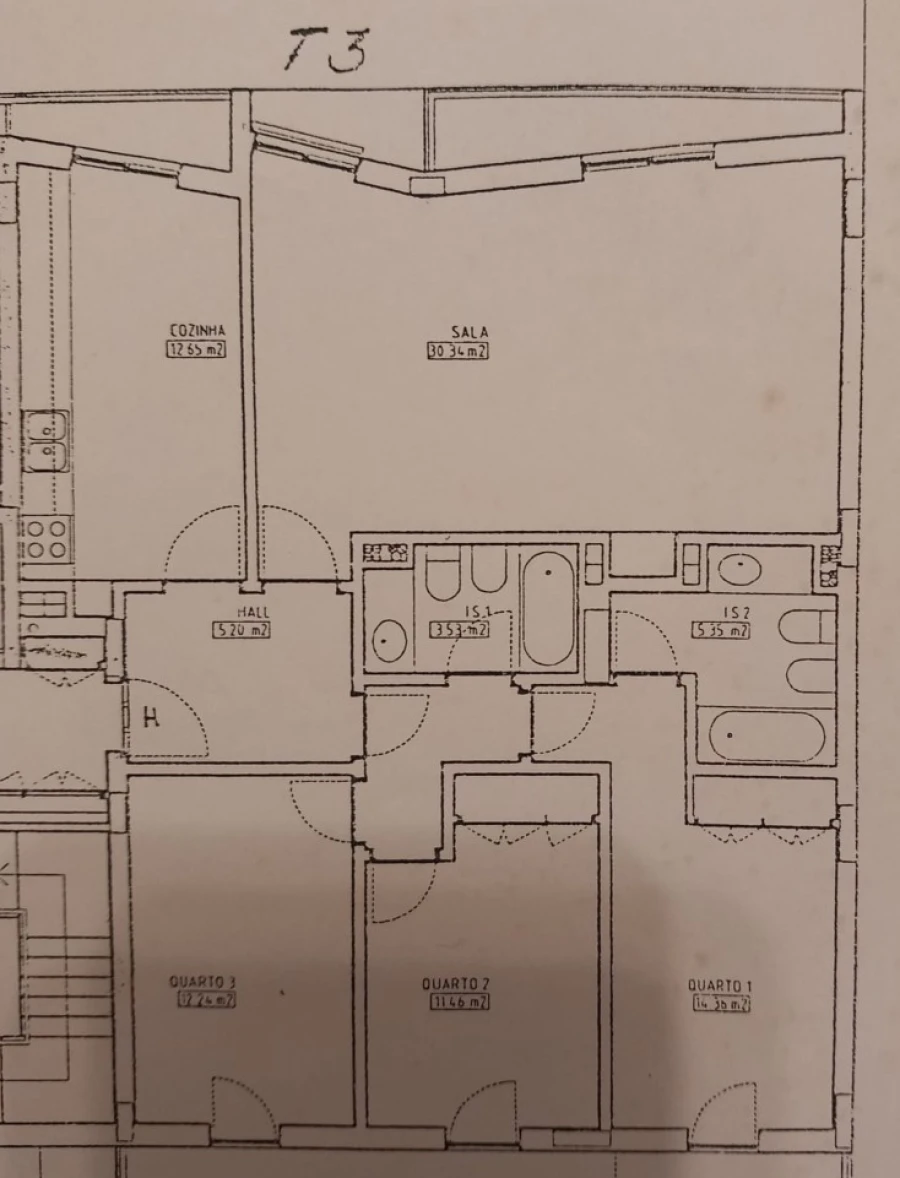 Apartamento T3 para Venda em Caldas da Rainha - Santo Onofre e Serra do Bouro Planta 1