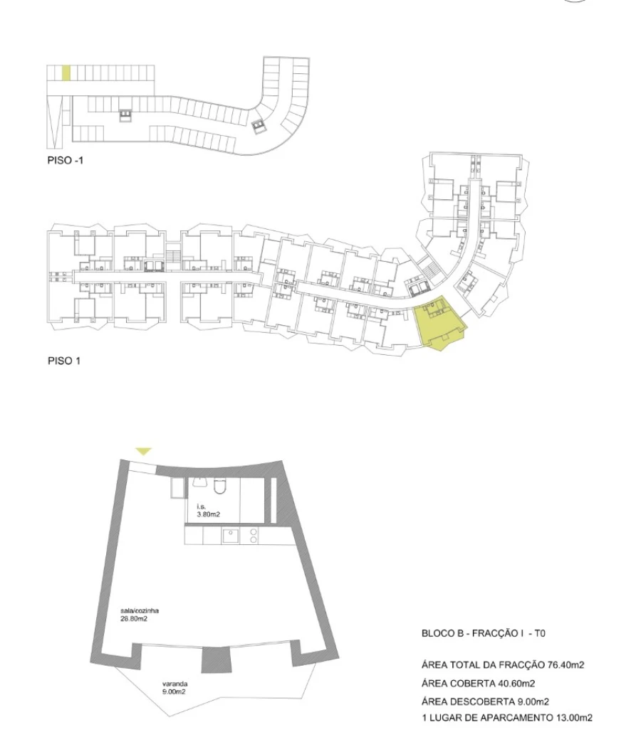 Apartamento para Venda em Fânzeres e São Pedro da Cova Planta 1