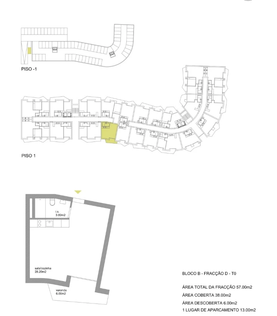 Apartamento para Venda em Fânzeres e São Pedro da Cova Planta 1