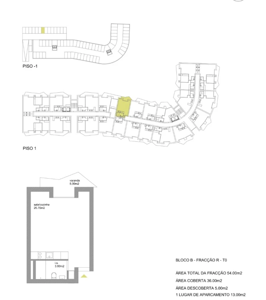 Apartamento para Venda em Fânzeres e São Pedro da Cova Planta 1