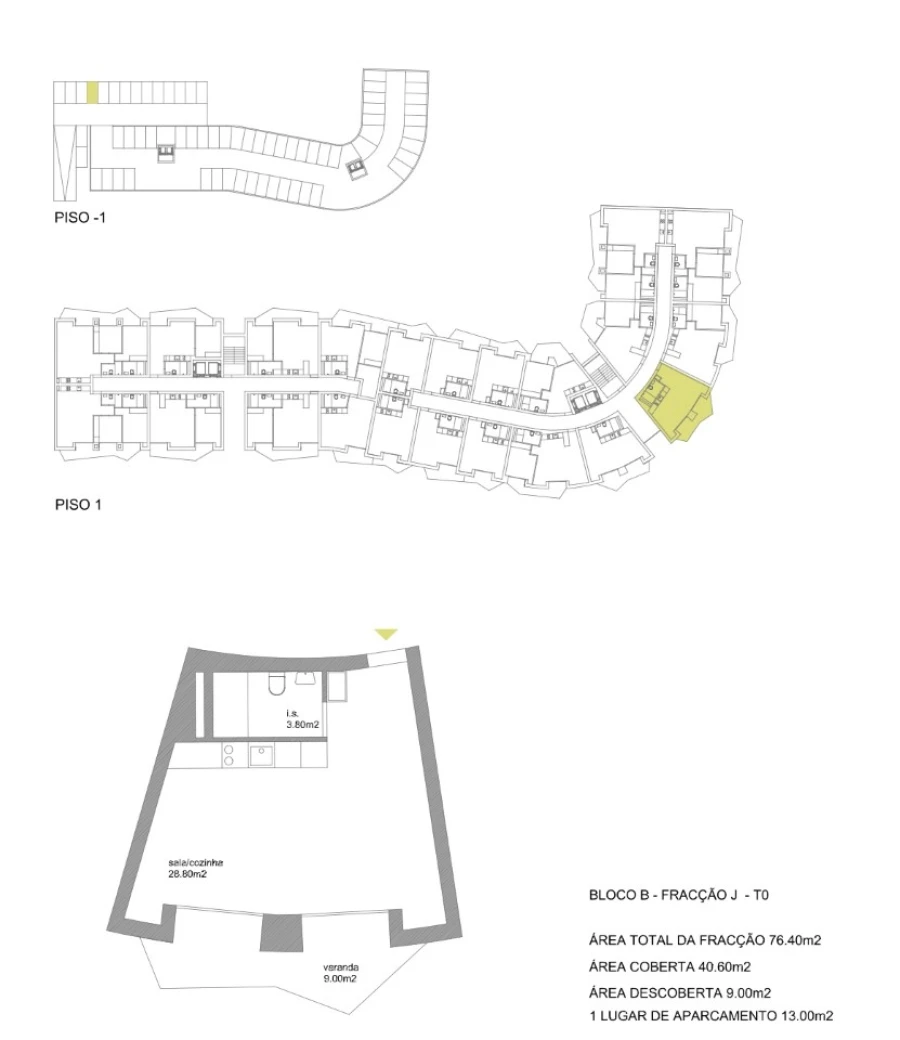 Apartamento para Venda em Fânzeres e São Pedro da Cova Planta 1