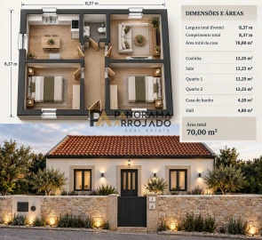 Moradia T2 para Venda em Sapataria