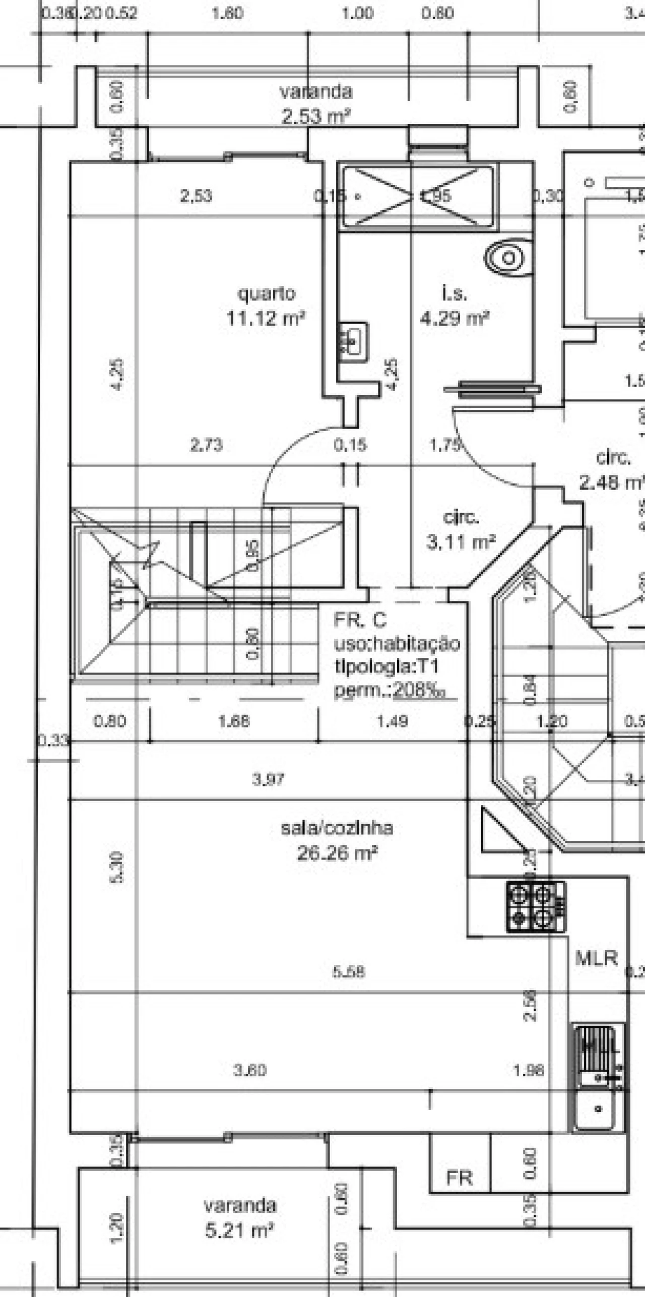 Apartamento T3 para Venda em Altura Planta 2