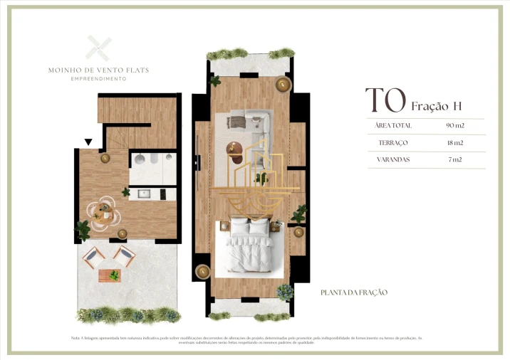 Apartamento T0 para Venda em Matosinhos e Leça da Palmeira Planta 1