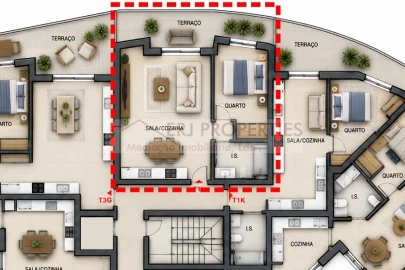 Apartamento T1 para Venda em Vila Nova de Cacela