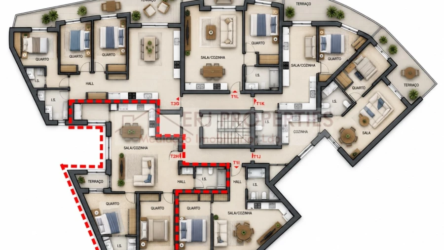 Apartamento T2 para Venda em Vila Nova de Cacela