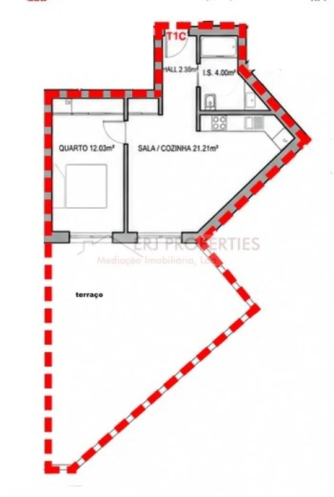 Apartamento T1 para Venda em Vila Nova de Cacela